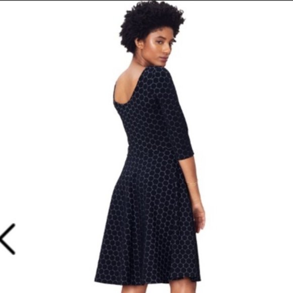 🖤LEOTA🖤WYATT TONAL CIRCLE FIT AND FLARE DRESS🖤 - Picture 2 of 12